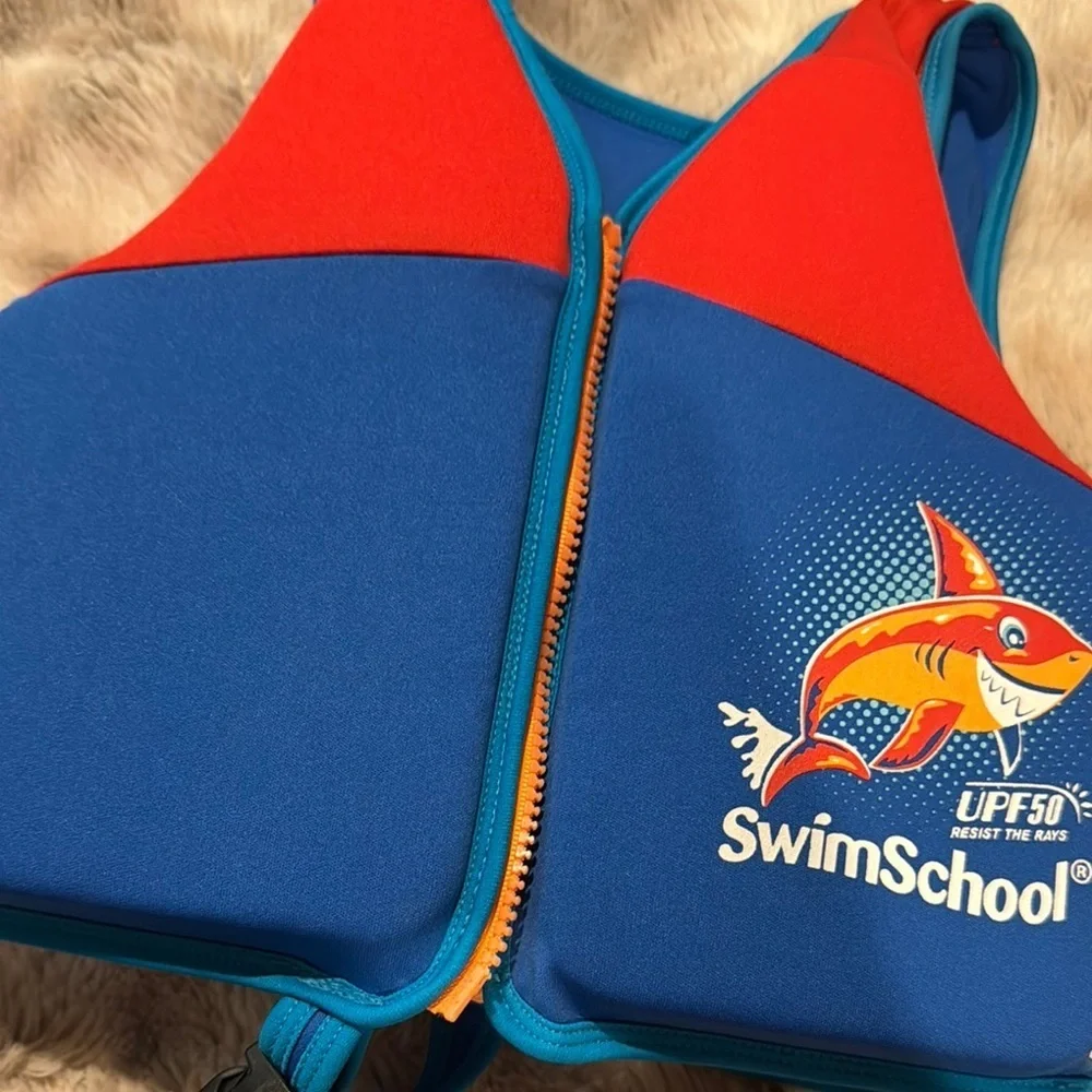 Kids Swim Vest - Blue and Red